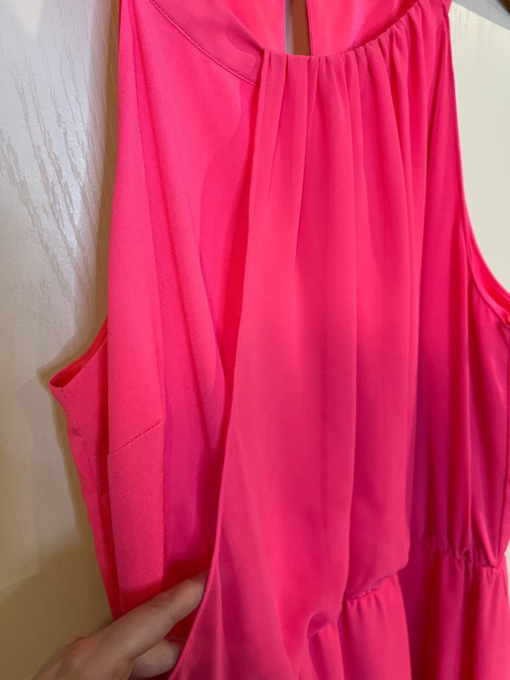 Women's Sleeveless Pink Halter Dress - Gianni Bini - Picture 3 of 7